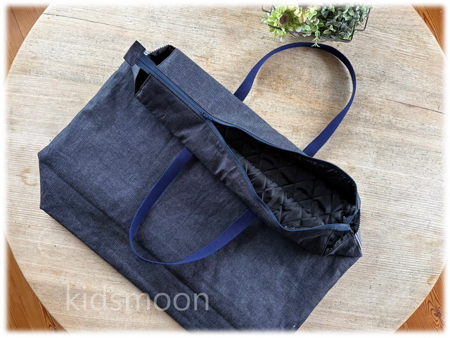 保育園の大きな通園バッグ車柄手作りオーダーメイド